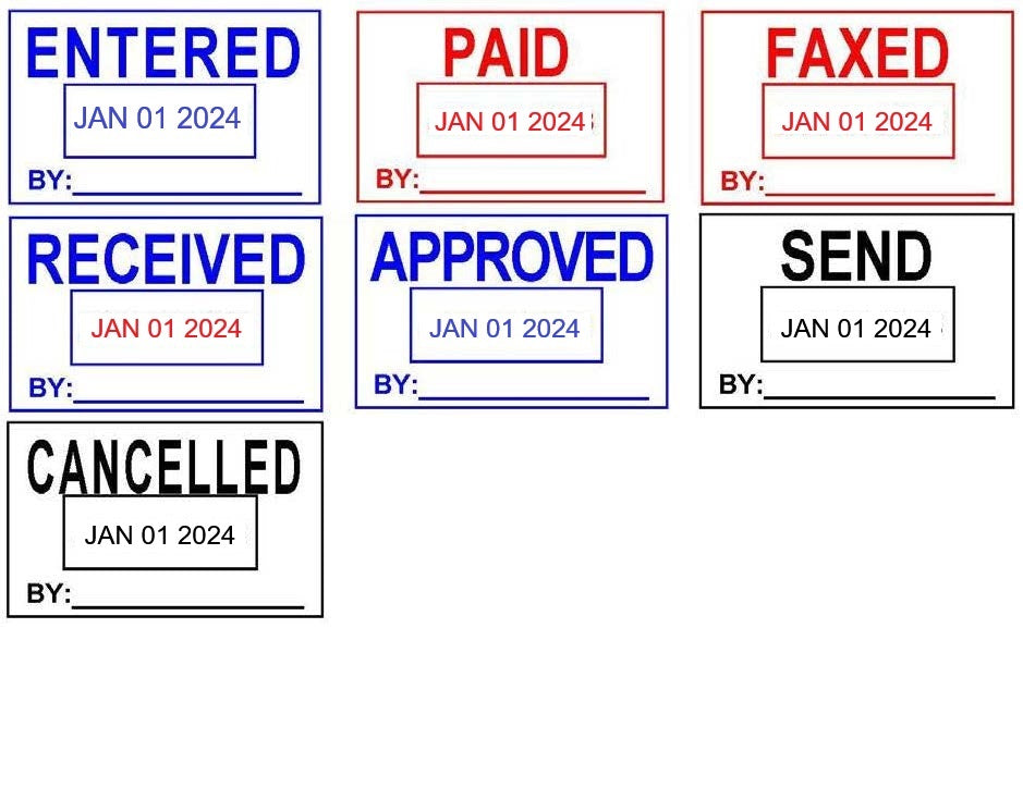HOME & OFFICE SELF INKING MESSAGE DATE STAMP